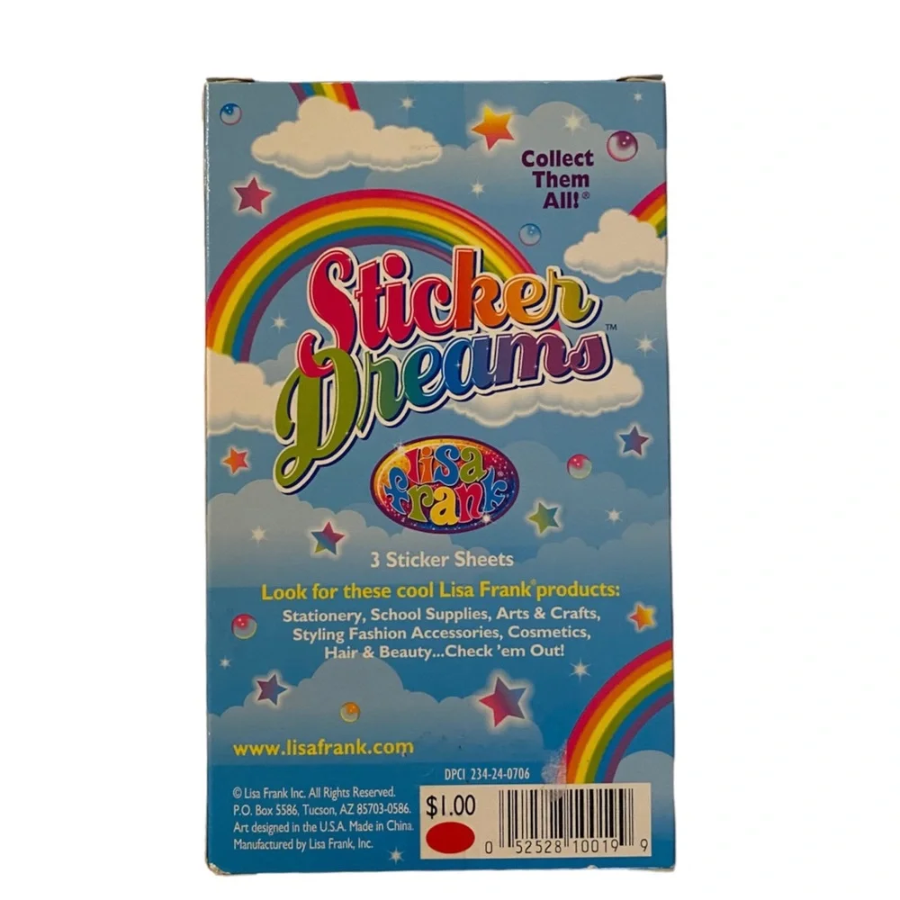 Lisa frank dancing dolphins folder and sticker strip pack of three